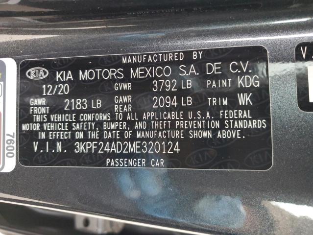 2021 KIA FORTE FE - 3KPF24AD2ME320124