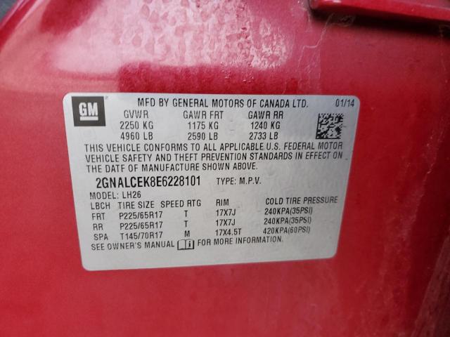 2GNALCEK8E6228101 Chevrolet Equinox