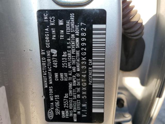 5XXGT4L33KG299827 KIA Optima Lx