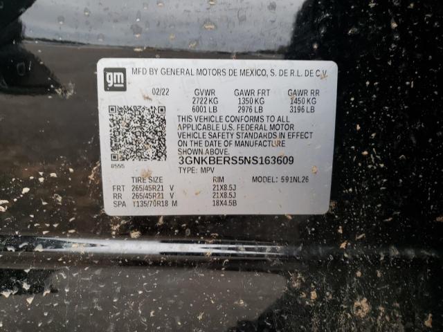 2022 CHEVROLET BLAZER RS - 3GNKBERS5NS163609