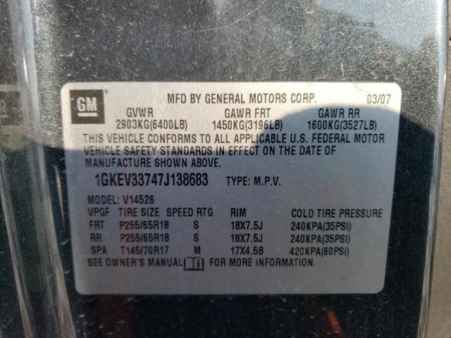1GKEV33747J138683 GMC Acadia Slt-2