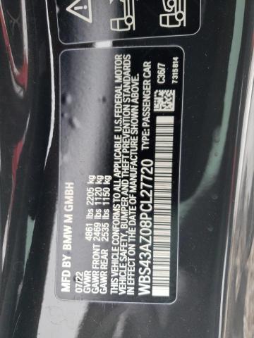 2023 BMW M4 COMPETI WBS43AZ08PCL27720