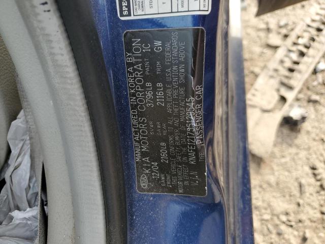 KNAFE121755129545 KIA SPECTRA LX