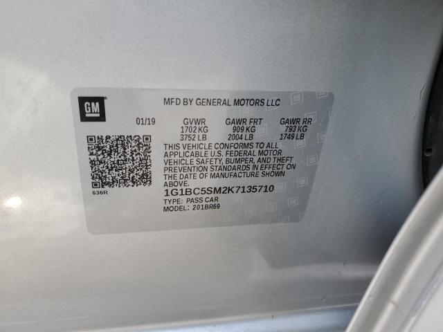 2019 CHEVROLET CRUZE LS - 1G1BC5SM2K7135710