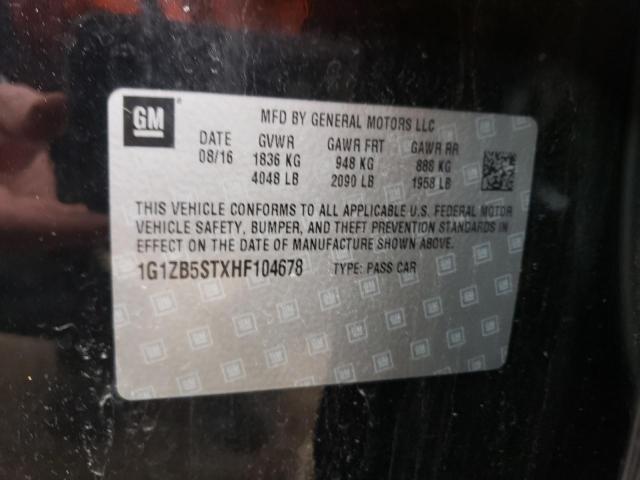 2017 CHEVROLET MALIBU LS - 1G1ZB5STXHF104678