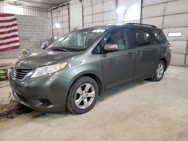 Salvage cars for sale from Copart Columbia, MO: 2011 Toyota Sienna LE