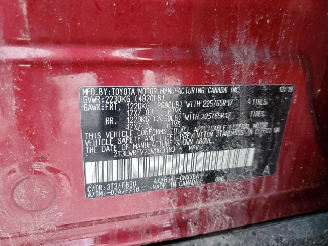 2020 TOYOTA RAV4 LE - 2T3LWRFV2LW063183