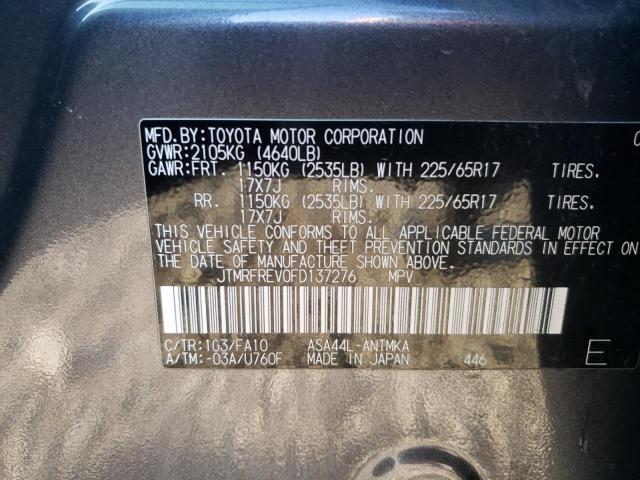2015 TOYOTA RAV4 XLE - JTMRFREV0FD137276