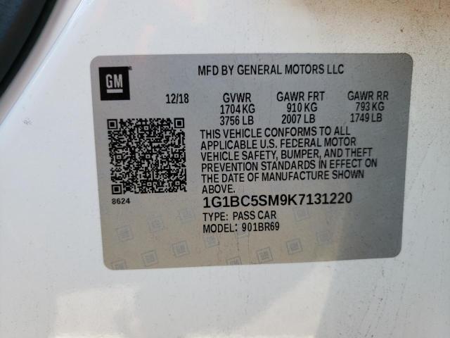 2019 CHEVROLET CRUZE LS - 1G1BC5SM9K7131220