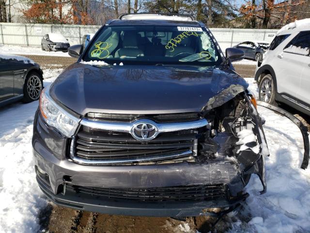 VIN 5TDJKRFH8ES027998 2014 Toyota Highlander, Xle no.5