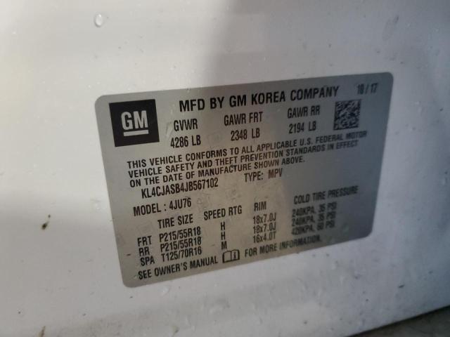 2018 BUICK ENCORE PRE - KL4CJASB4JB567102