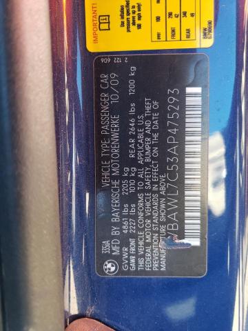 WBAWL7C53AP475293 BMW 335 I