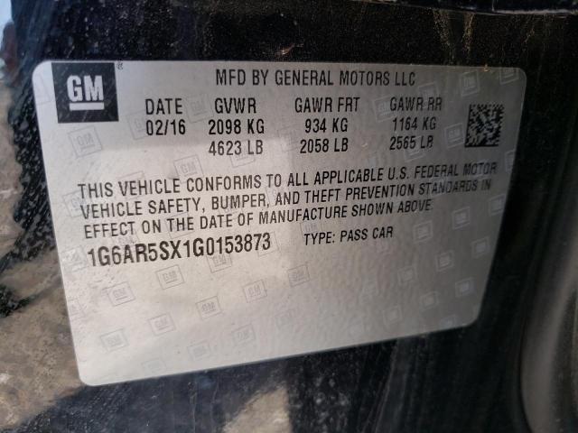 2016 CADILLAC CTS LUXURY - 1G6AR5SX1G0153873