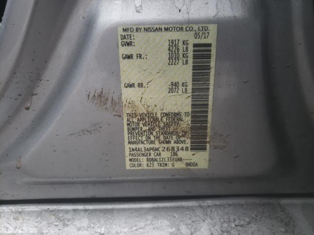 2017 NISSAN ALTIMA 2.5 - 1N4AL3AP6HC268348
