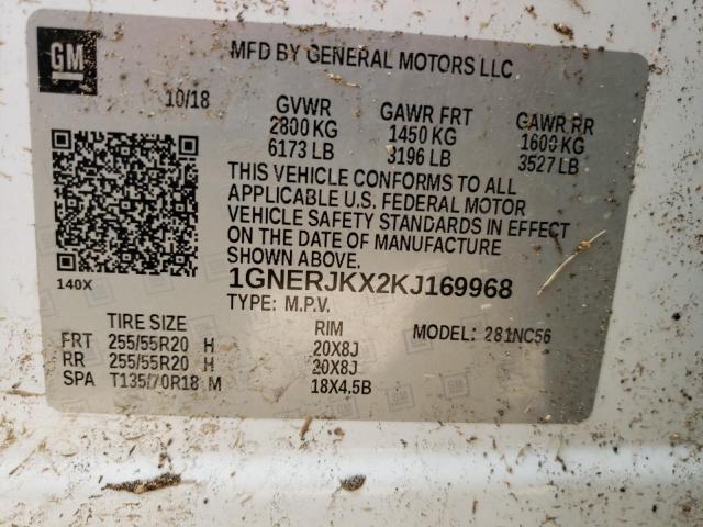2019 CHEVROLET TRAVERSE R 1GNERJKX2KJ169968
