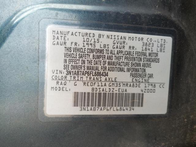 3N1AB7AP6FL686434 Nissan SENTRA S