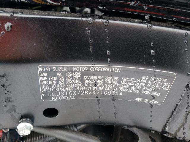 2019 SUZUKI GSX1300 RA - JS1GX72BXK7100354