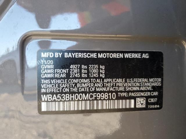 2021 BMW 530 I - WBA53BH00MCF99810