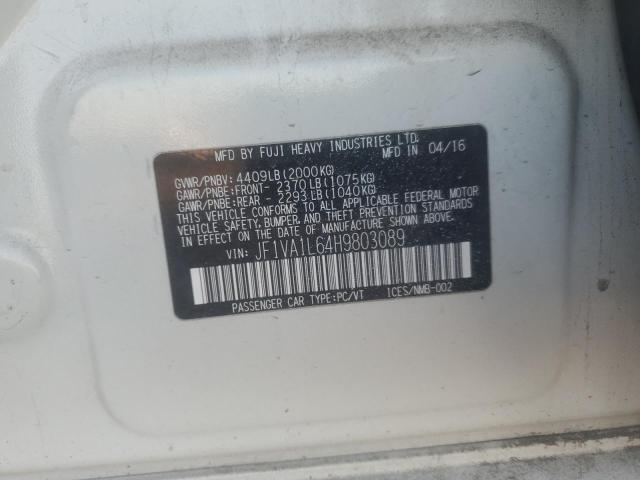 JF1VA1L64H9803089 Subaru Wrx Limited
