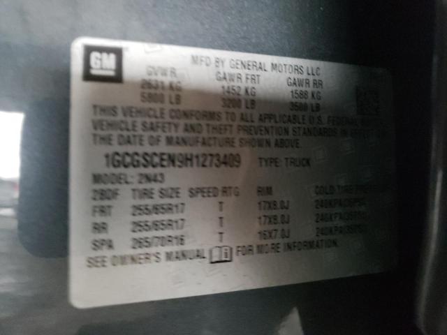 2017 CHEVROLET COLORADO L - 1GCGSCEN9H1273409