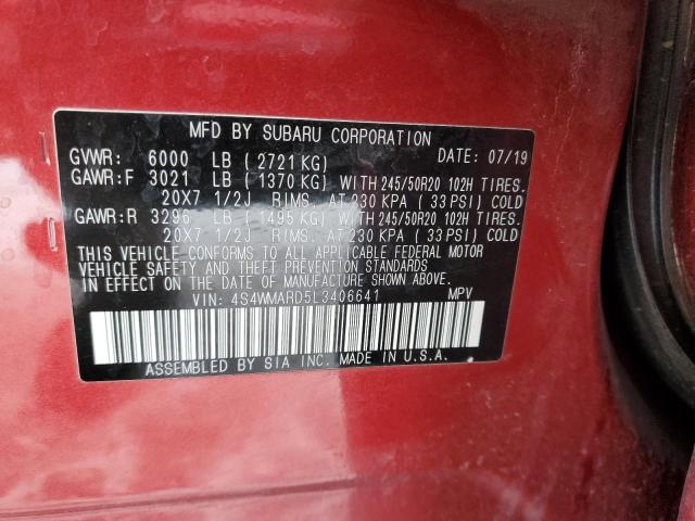 2020 SUBARU ASCENT TOU - 4S4WMARD5L3406641