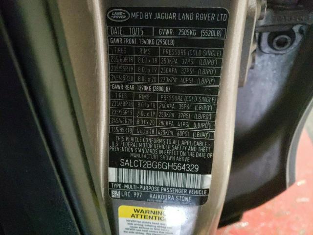 SALCT2BG6GH564329 Land Rover Discovery