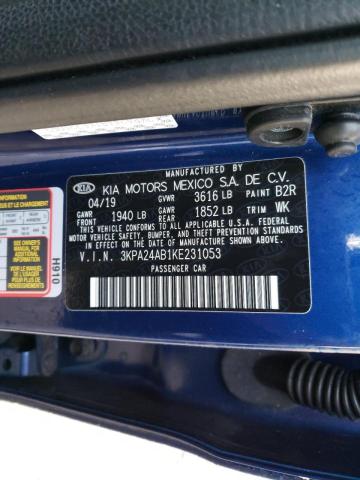 2019 KIA RIO S - 3KPA24AB1KE231053