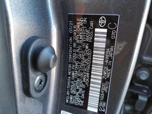 2022 TOYOTA PRIUS PRIM JTDKAMFP6N3200307