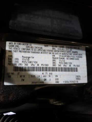 2016 FORD CMAX 1FADP5BU1GL104988