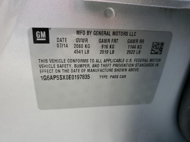 1G6AP5SX0E0197835 Cadillac CTS