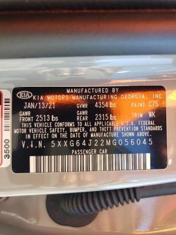 2021 KIA K5 GT LINE - 5XXG64J22MG056045