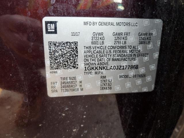 2018 GMC ACADIA SLE - 1GKKNKLA0JZ177868