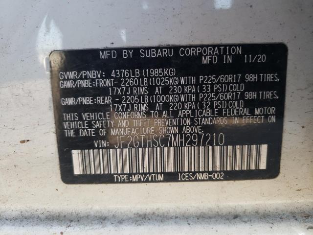 JF2GTHSC7MH297210 Subaru Crosstrek