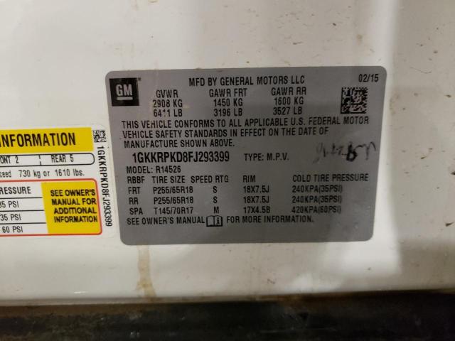 2015 GMC ACADIA SLE - 1GKKRPKD8FJ293399