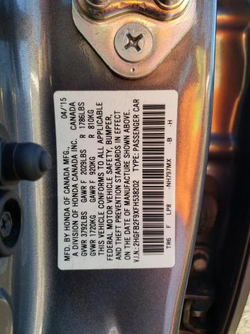 2015 HONDA CIVIC EXL - 2HGFB2F9XFH538202