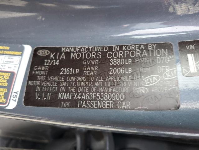 KNAFX4A63F5380900 KIA Forte
