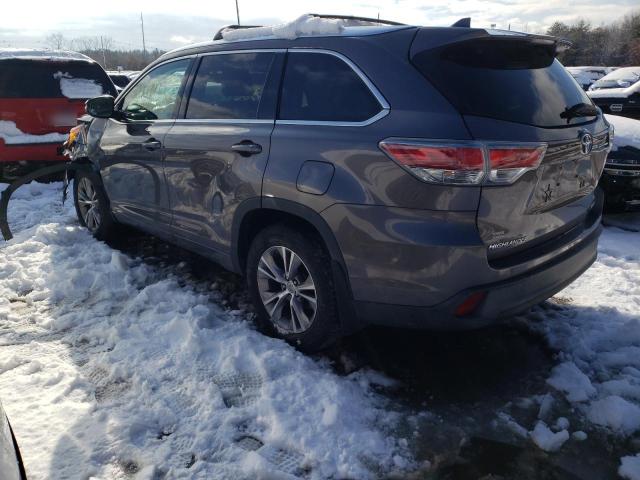 VIN 5TDJKRFH8ES027998 2014 Toyota Highlander, Xle no.2