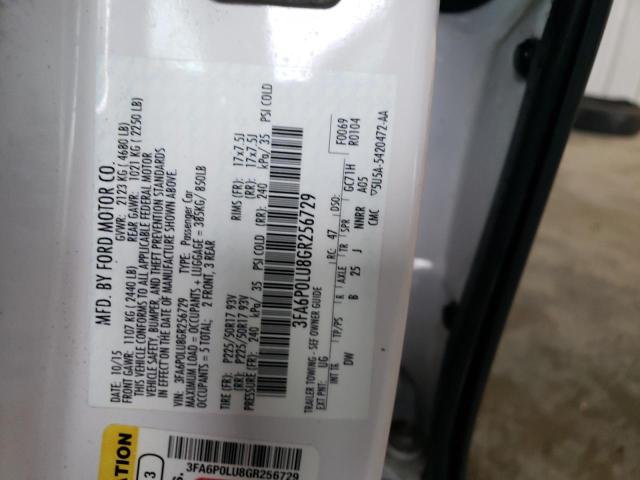2016 FORD FUSION SE 3FA6P0LU8GR256729