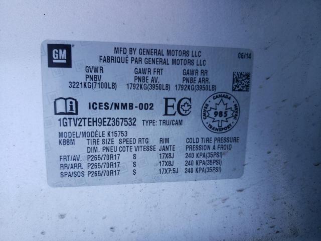 1GTV2TEH9EZ367532 GMC Sierra K1500