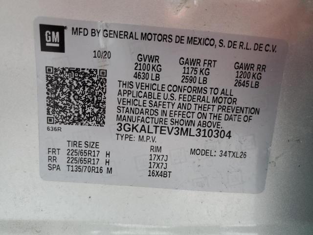 3GKALTEV3ML310304 GMC Terrain Sle