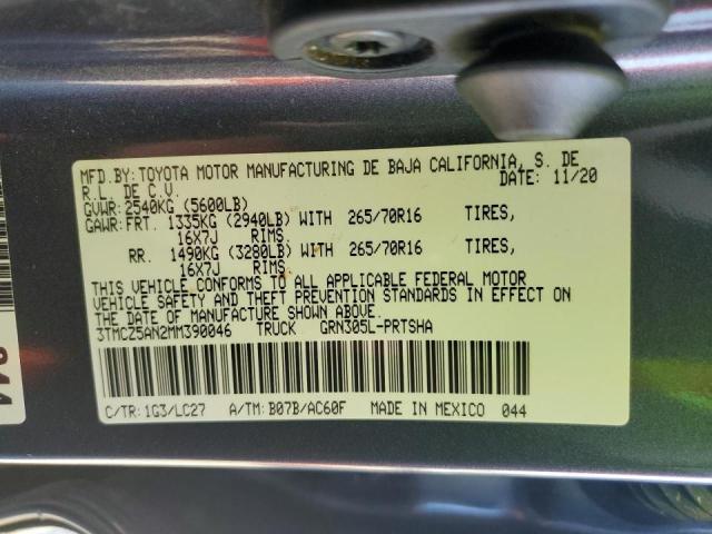 2021 TOYOTA TACOMA DOU - 3TMCZ5AN2MM390046