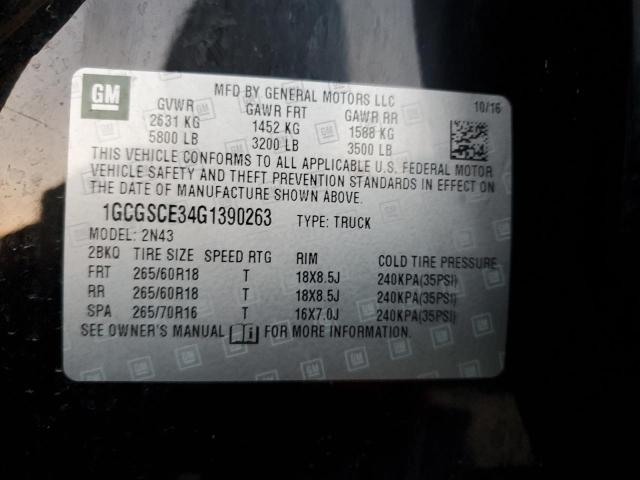 2016 CHEVROLET COLORADO L - 1GCGSCE34G1390263