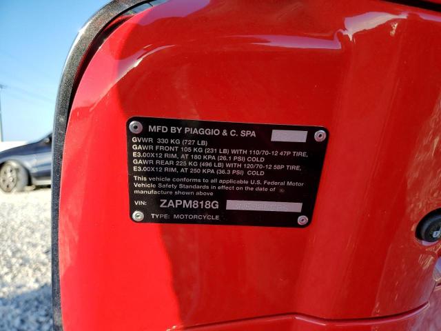 2022 VESPA PRIMAVERA ZAPM818G3N5905505