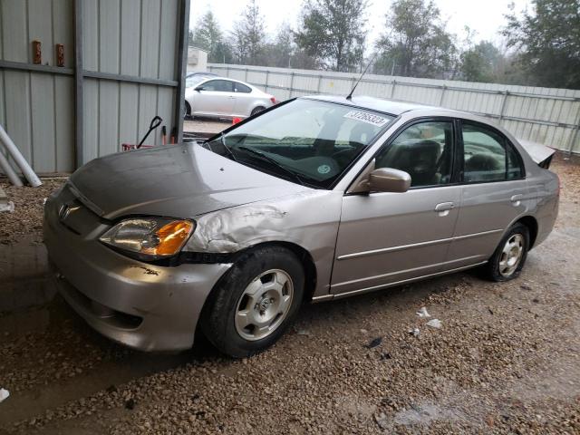 Salvage cars for sale from Copart Midway, FL: 2003 Honda Civic Hybrid