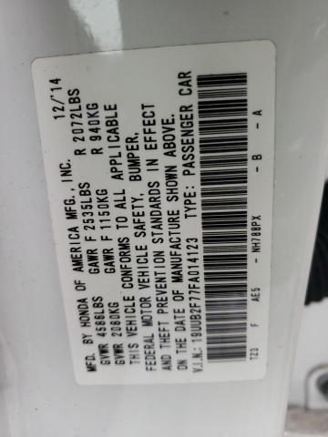 2015 ACURA TLX ADVANC 19UUB2F77FA014123