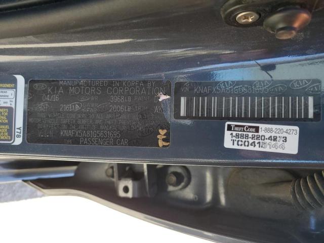 2016 KIA FORTE EX KNAFX5A81G5631695