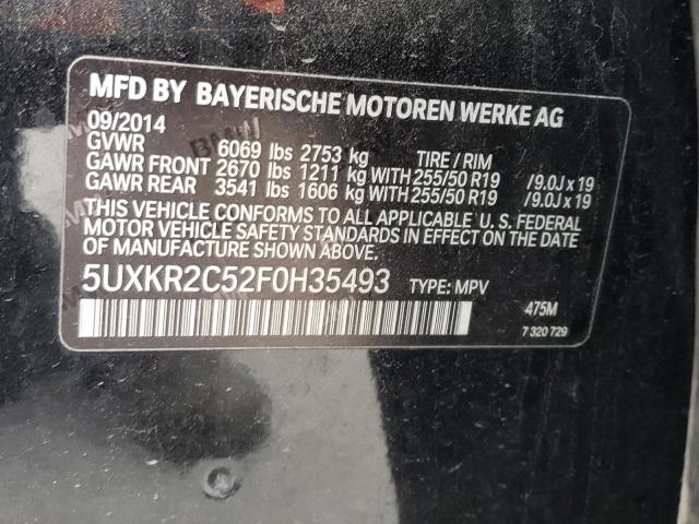 2015 BMW X5 SDRIVE3 - 5UXKR2C52F0H35493