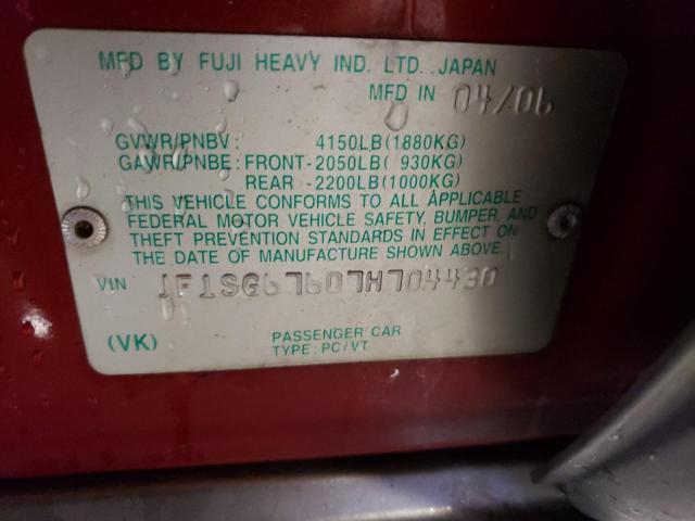 JF1SG67607H704430 Subaru Forester 2.5x Ll Bean