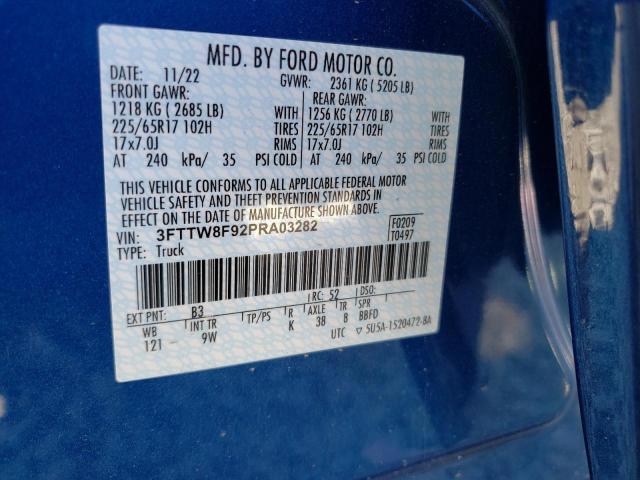 2023 FORD MAVERICK X 3FTTW8F92PRA03282