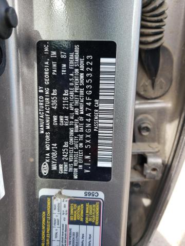 5XXGN4A74FG353223 KIA OPTIMA EX